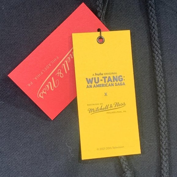Mitchell & Ness x Wu Tang x Hulu Men's Hoodie Sweatshirt Black Size Medium NWT - Picture 4 of 12